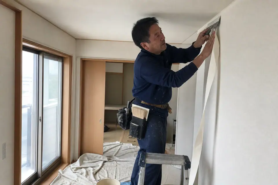 町田市 K様邸 LDKの壁紙張替え（量産品）