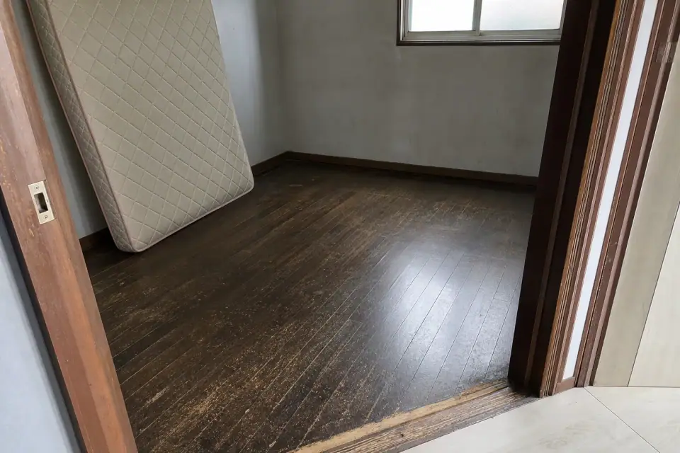 町田市 T様邸 寝室の壁紙とクッションフロア
